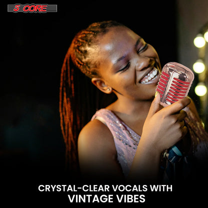 5Core Vintage Microphone Classic Dynamic Professional XLR Studio Retro Style Mic COPPER