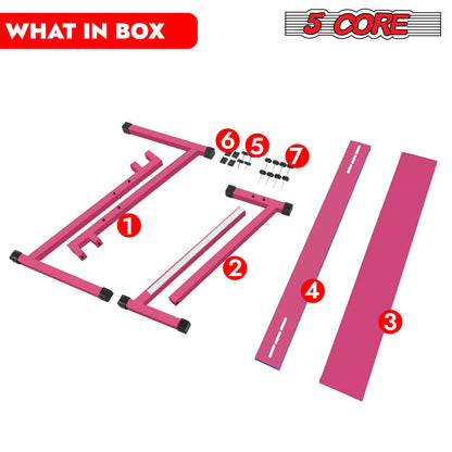 5 Core Keyboard Stand Z Style Height Adjustable Sturdy Piano Riser Lift Holder Stands