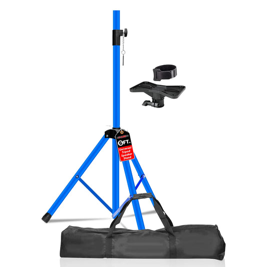 5Core Speaker Stand Tripod Tall Adjustable 72 Inch DJ Pole Mount Studio Monitor Stands SKY BLUE 1 PK